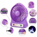 Portable Rechargeable Mini Fan Blue Fast Charging