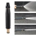 Premium Metal Water Nozzle Black Adjustable Spray